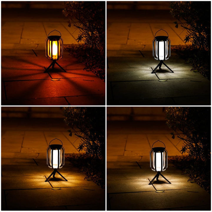 Decoratieve lamp | LED lantaarn met vlam effect en warm licht