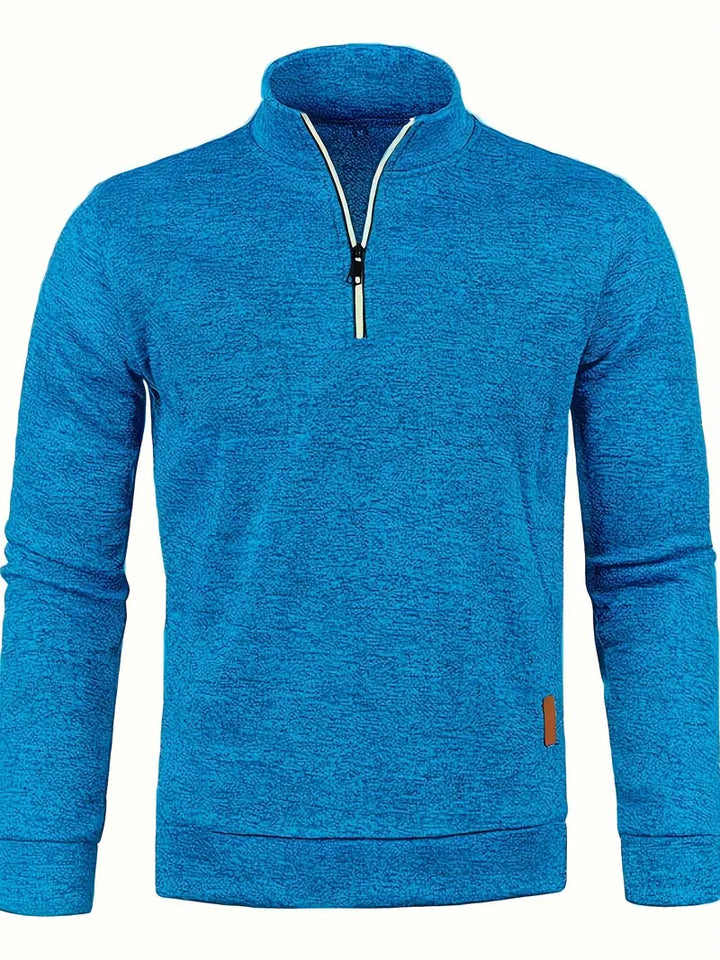 Walter | Half-zip trui met strak minimalistisch design