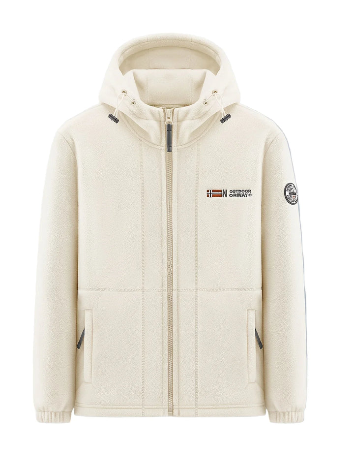 Winter fleece jas heren | Warme jas met capuchon en meerdere zakken