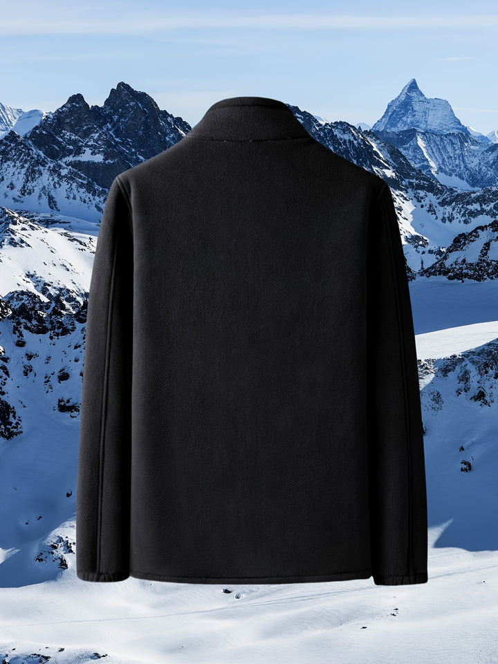 Dames winterjas | Fleece jas met hoge kraag en rits