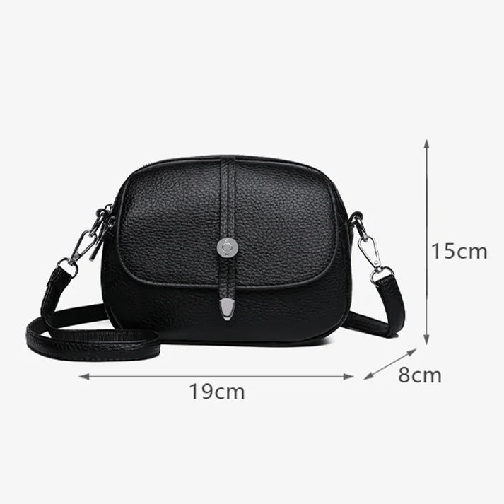 Compacte crossbody tas 'Angie' | Dames lichtgewicht schoudertas