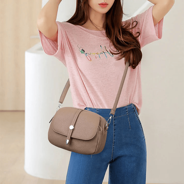 Compacte crossbody tas 'Angie' | Dames lichtgewicht schoudertas