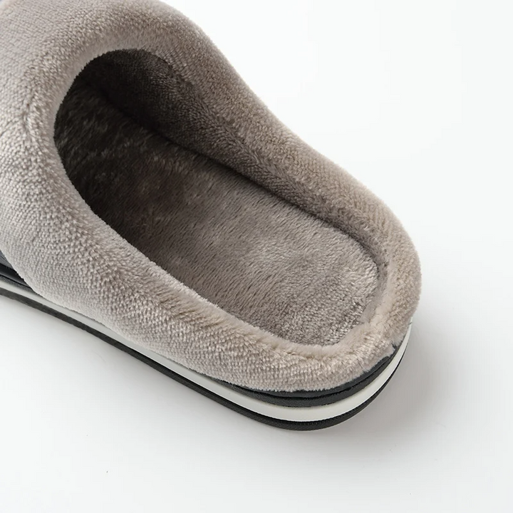 Heren pantoffels | Warme sloffen met fleece voering voor thuis