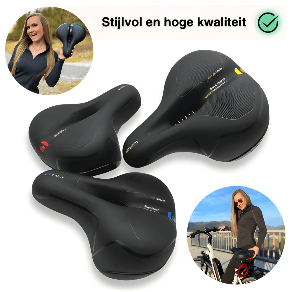 ComfortRide™ | Schokabsorberend fietszadel - Storebay.nl