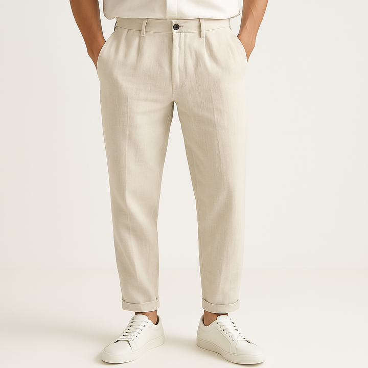 LinoStep | Rechte linnen broek voor de zomer