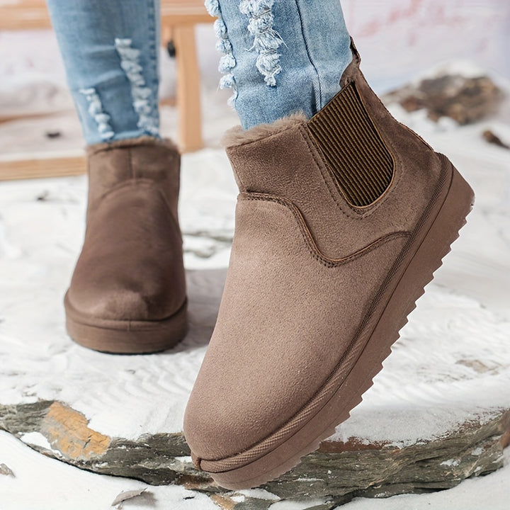 Dames snowboots | Warme korte winterlaarzen met voering