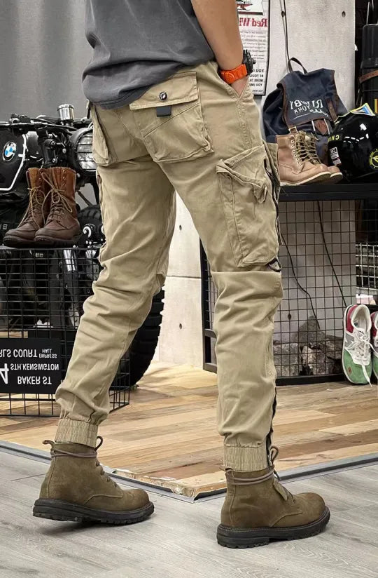 Heren tactical cargo broek met ritszakken