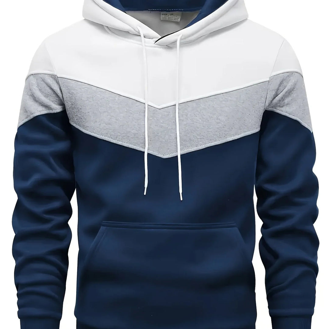 Heren hoodie | Comfortabele trui met capuchon en kangoeroezak