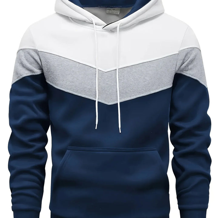 Heren hoodie | Comfortabele trui met capuchon en kangoeroezak