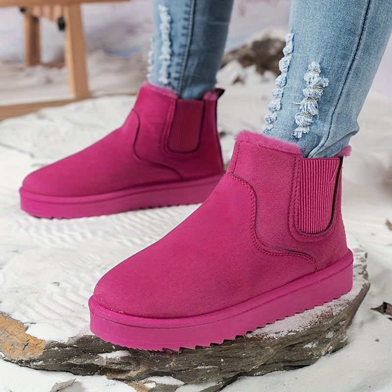 Dames snowboots | Warme korte winterlaarzen met voering