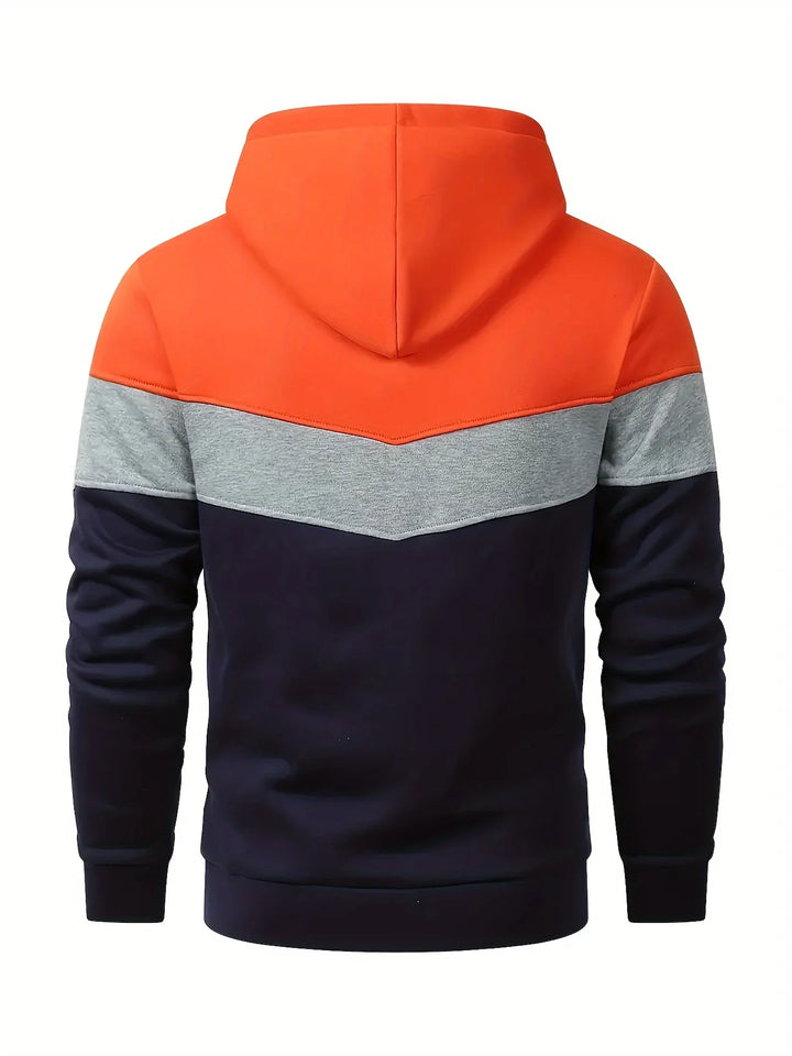 Heren hoodie | Comfortabele trui met capuchon en kangoeroezak