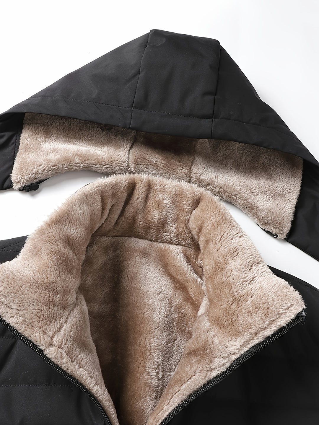 Heren winterjas | Parka met fleece voering en capuchon