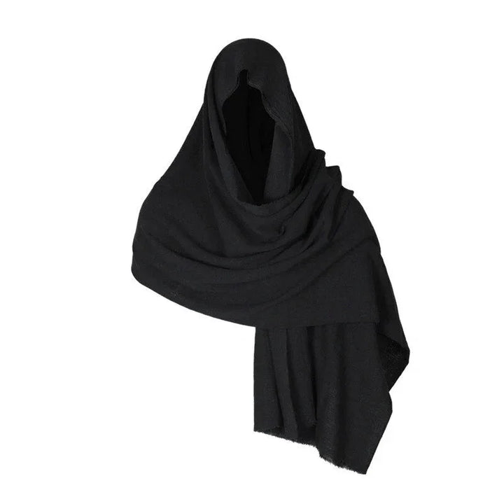 Cloak cape | Zwarte cape met capuchon unisex