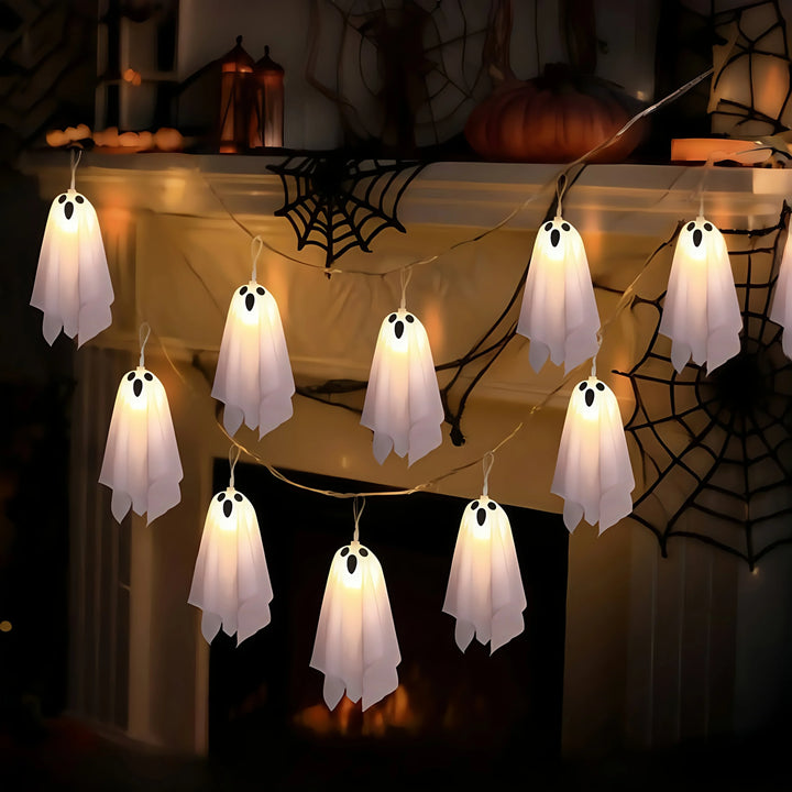 Halloween lichtslinger | Spook lampjes met warm wit licht