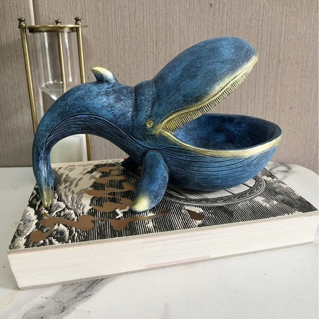 Walvis catchall | Decoratieve schaal voor sleutels en kleine spullen