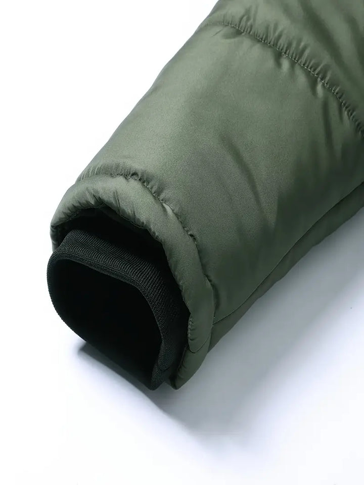 Heren winterjas | Warme parka met bontkraag en capuchon