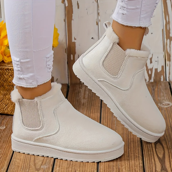 Dames snowboots | Warme korte winterlaarzen met voering