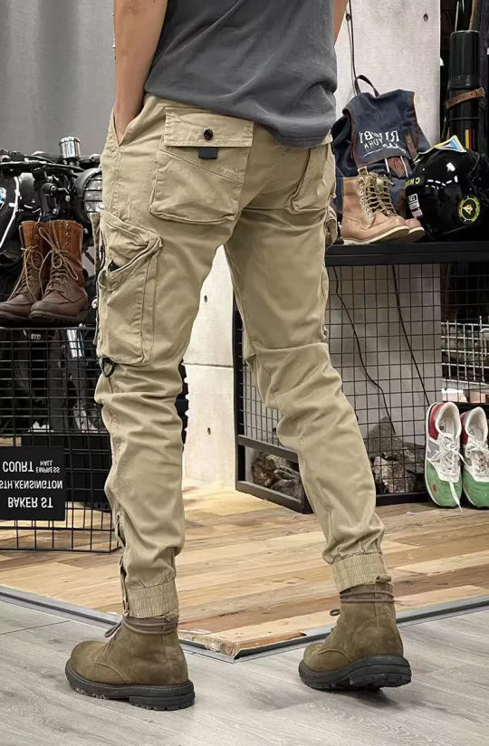 Heren tactical cargo broek met ritszakken