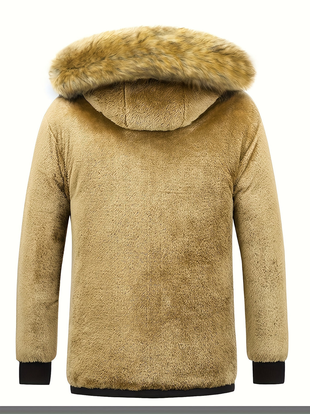 Heren winterjas | Warme parka met bontkraag en capuchon