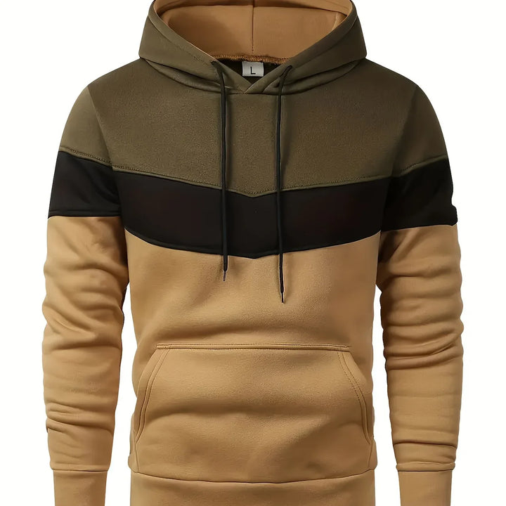 Heren hoodie | Comfortabele trui met capuchon en kangoeroezak