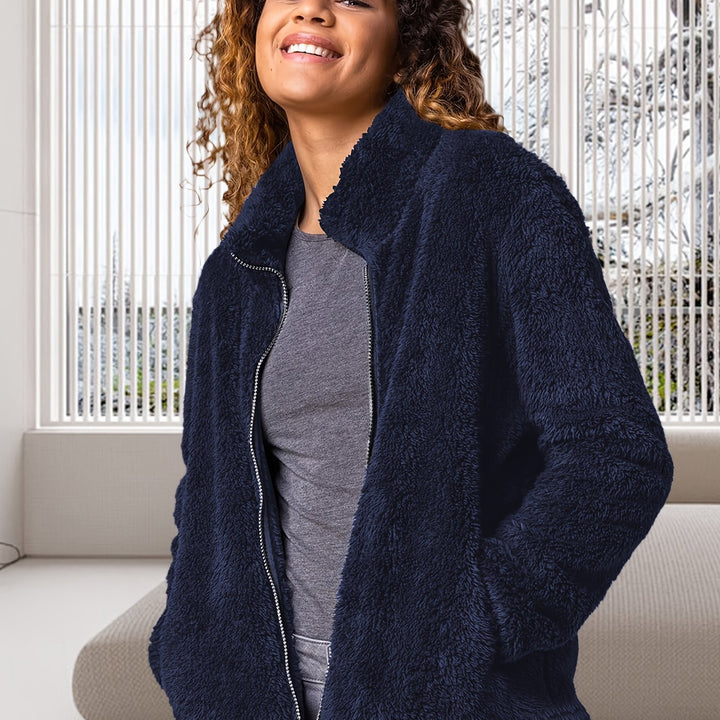 Dames winter vest | Fleece vest met rits en zakken