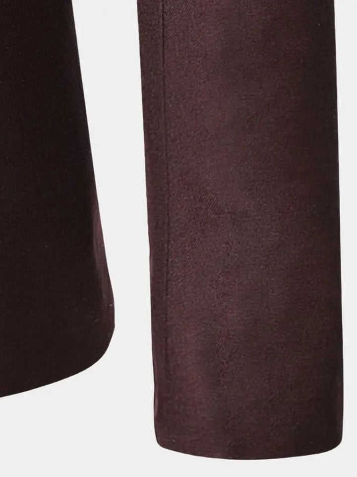 Elegante herenjas met opstaande kraag en slanke pasvorm