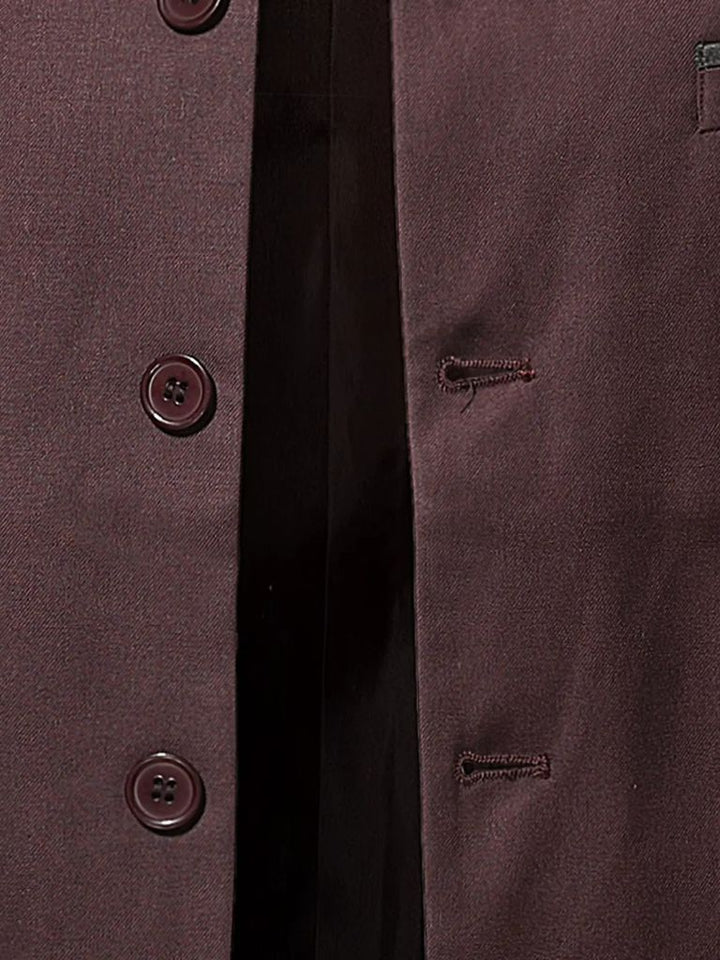 Elegante herenjas met opstaande kraag en slanke pasvorm