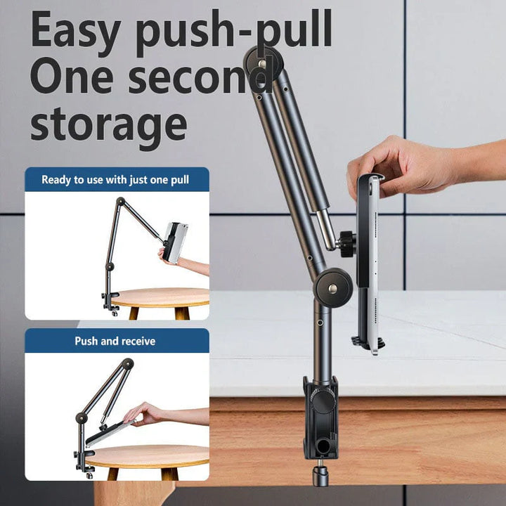 Tablet houder | Verstelbare arm 360° klem voor bureau/bed