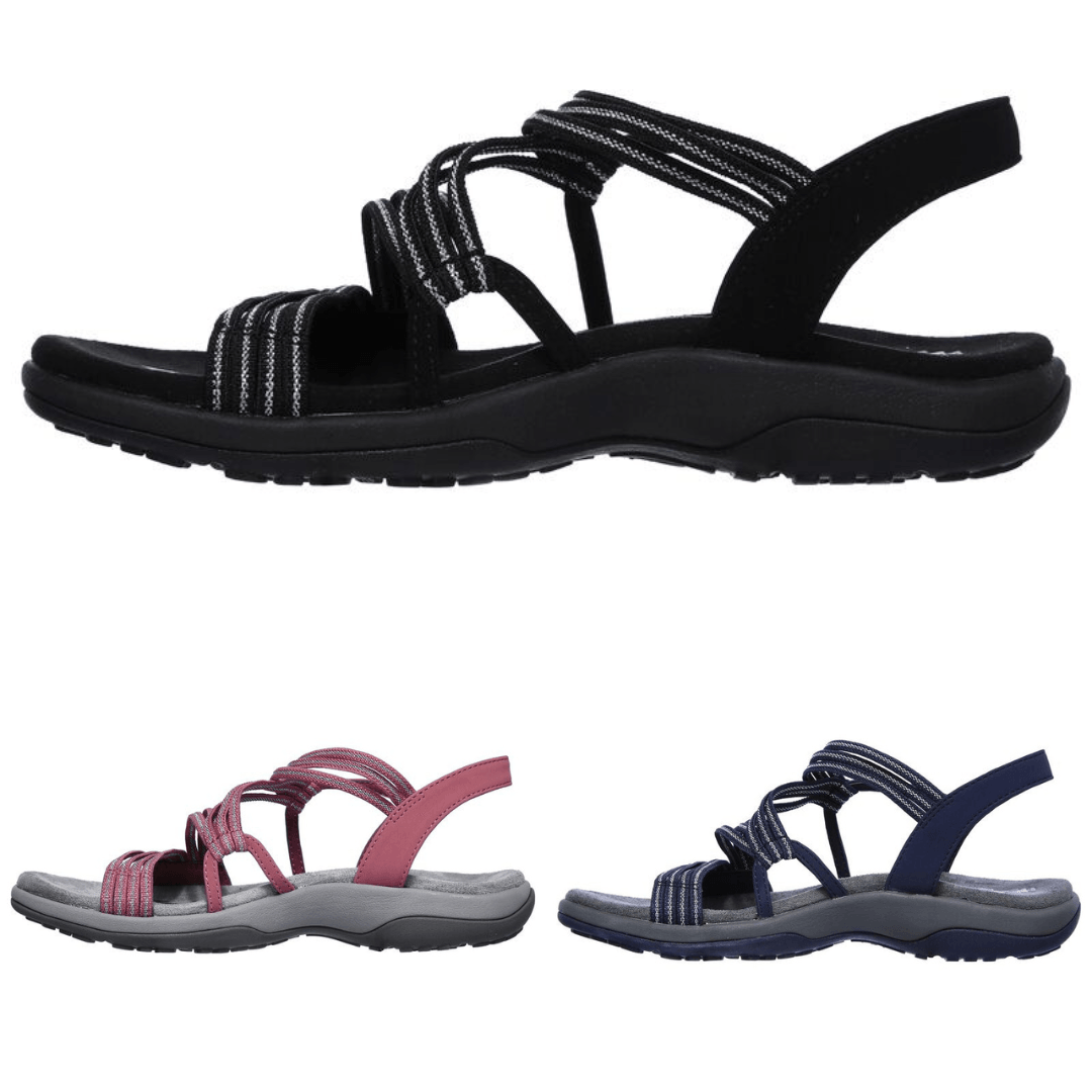 Comfortabele dames sandalen khaki Comfortabele dames sandalen khaki