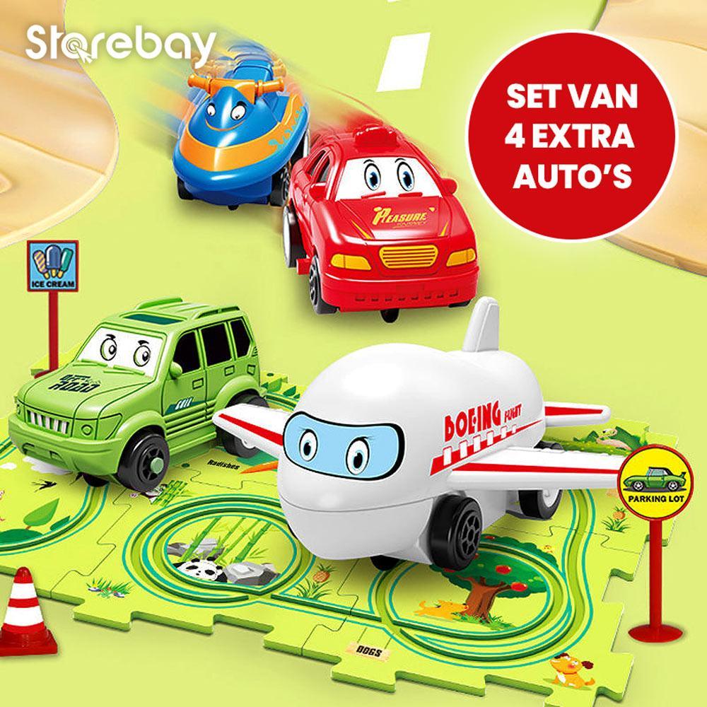 Extra auto's voor Racebaan Puzzel (set van 4 stuks) - Storebay.nl