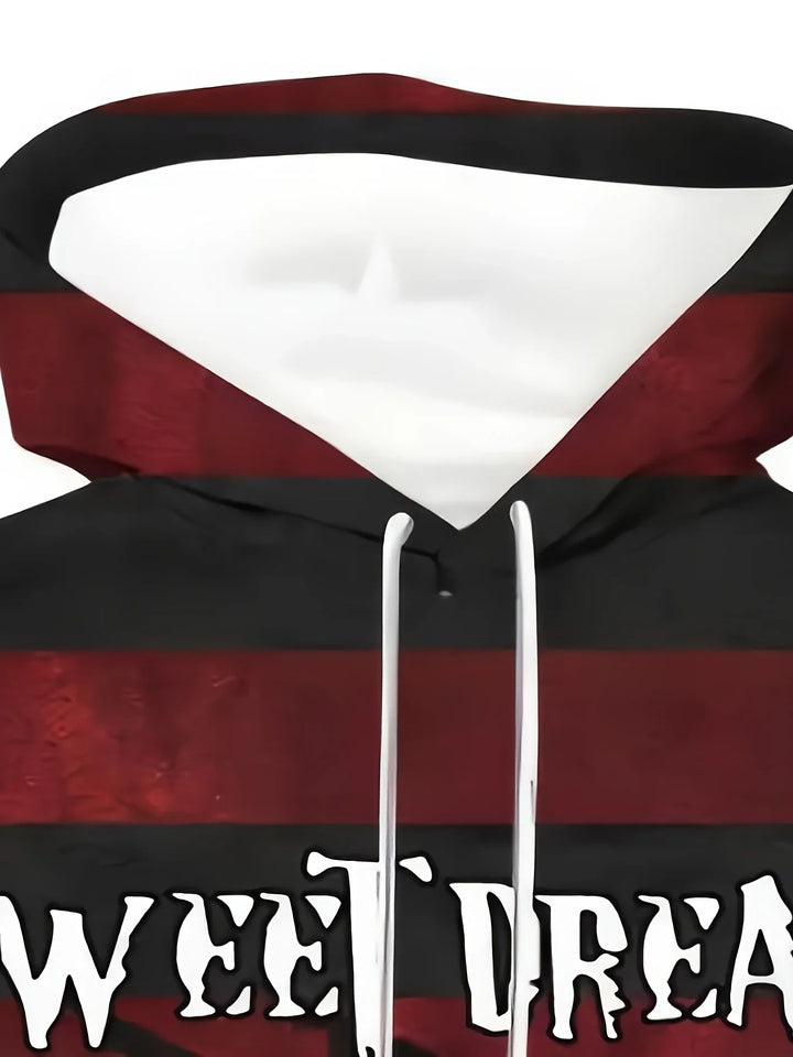 Heren hoodie | Horror trui met Freddy print en capuchon