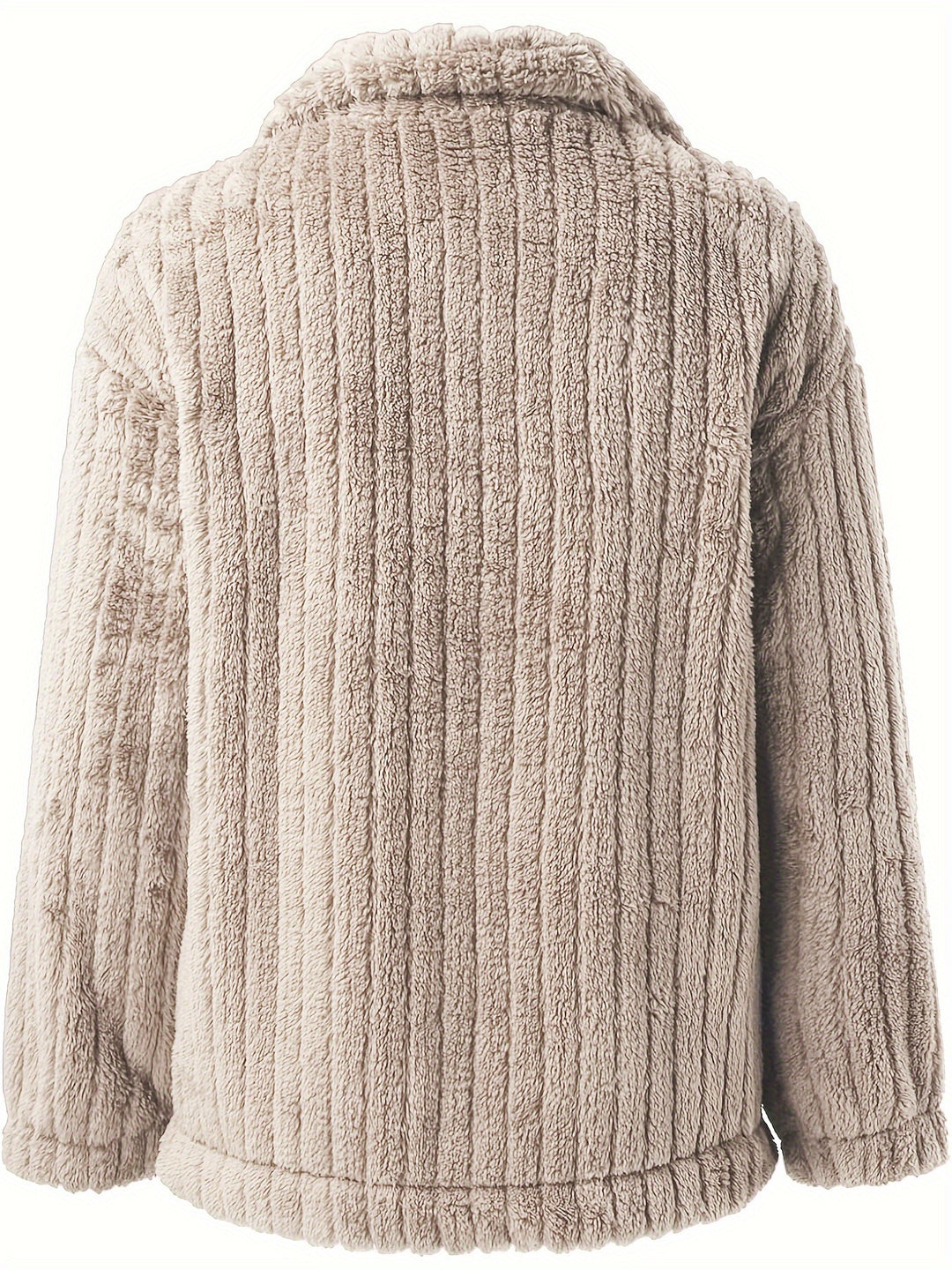 Teddy jas dames | Warme winterjas dames met zakken