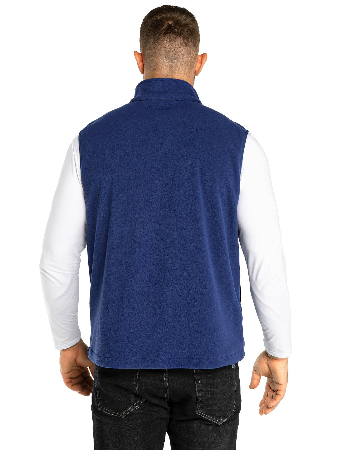 Fleece vest heren | Lichtgewicht mouwloos vest met rits