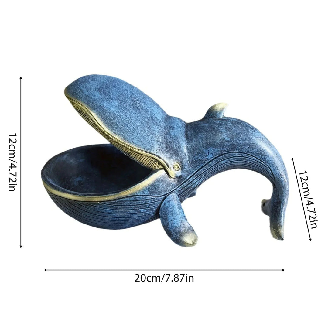 Walvis catchall | Decoratieve schaal voor sleutels en kleine spullen