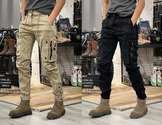 Heren tactical cargo broek met ritszakken
