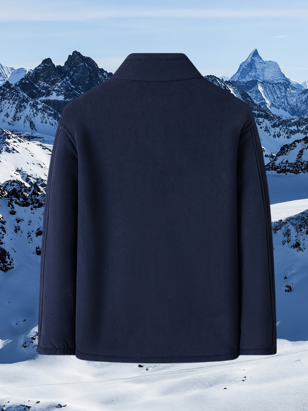 Dames winterjas | Fleece jas met hoge kraag en rits