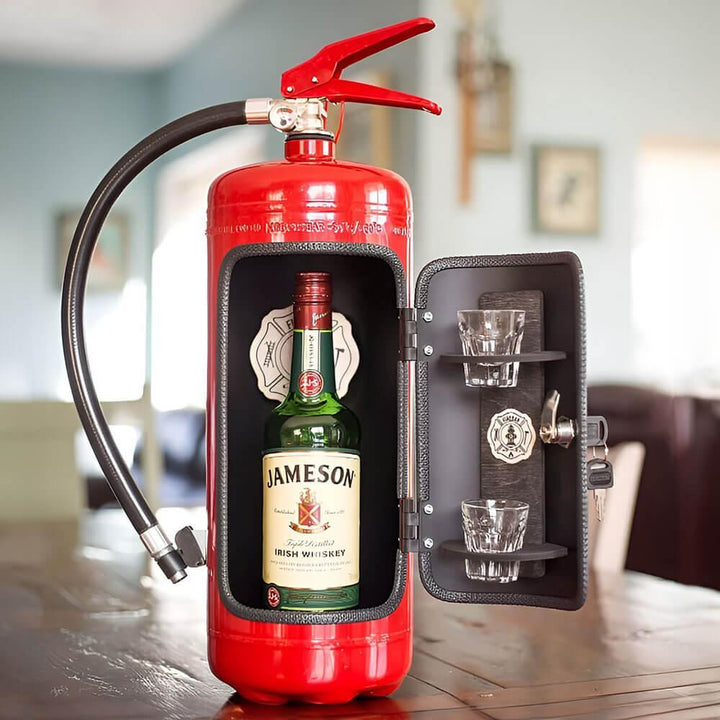 FireVault™ | Minibar in brandblusser ontwerp - Storebay.nl