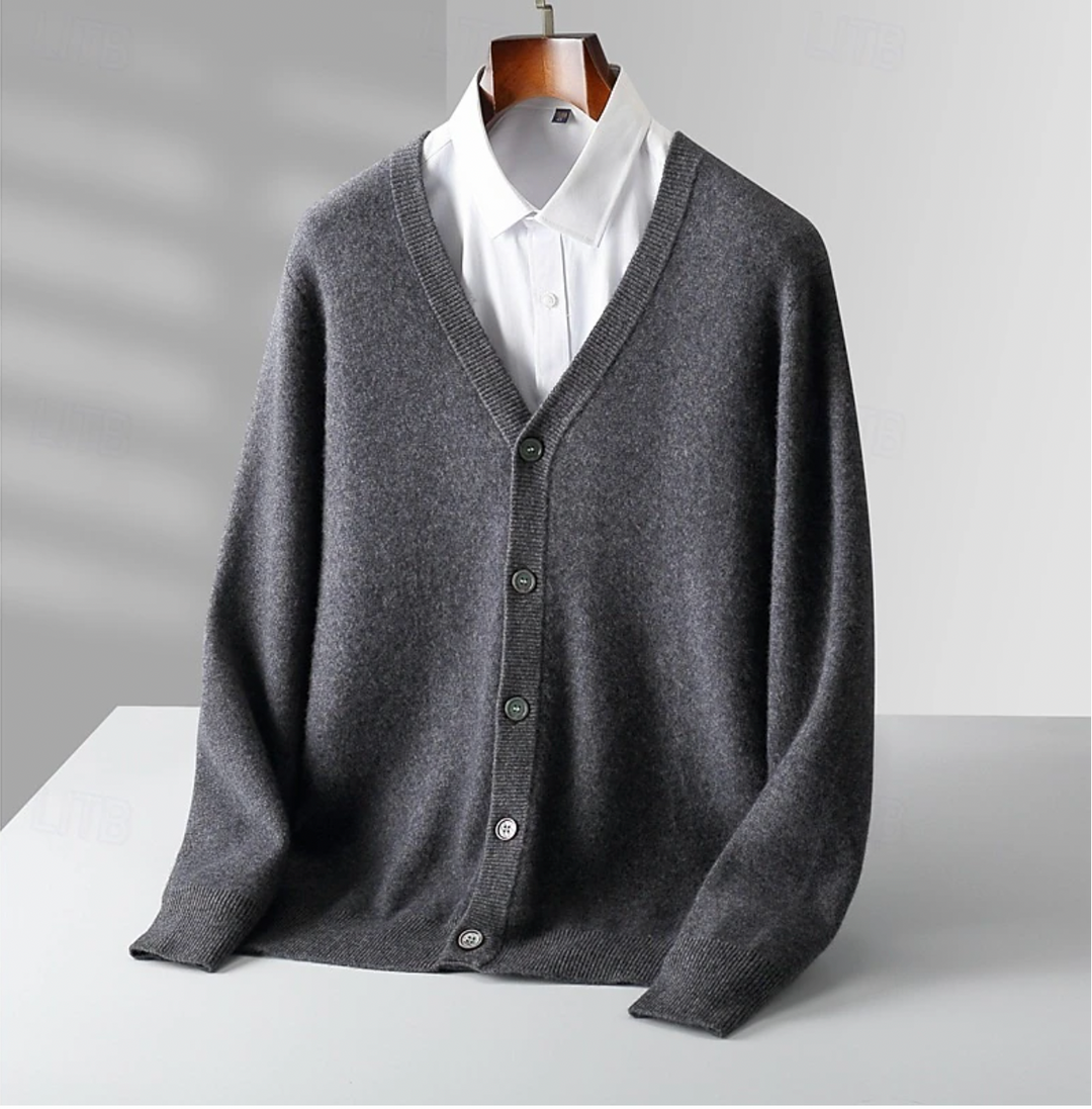 Liam | Gebreid vest met knoopsluiting voor heren