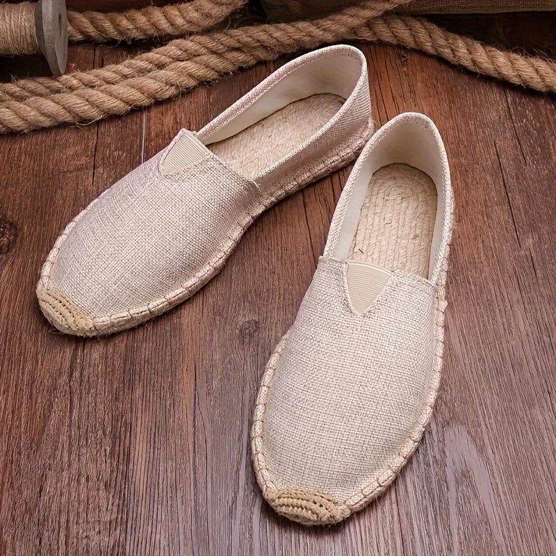 Espradilles Loafers | Heren canvas instapschoenen