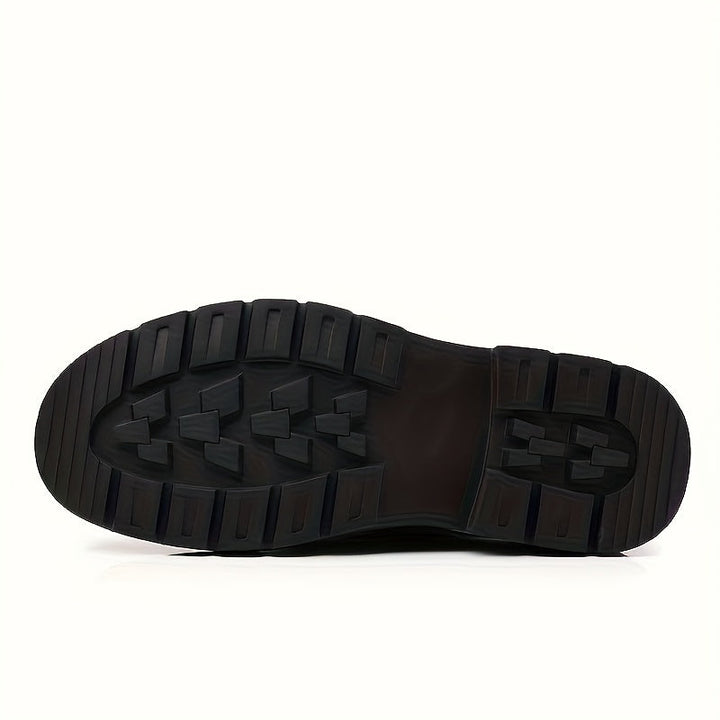 Sam | Heren leren schoen met veters en dikke zool
