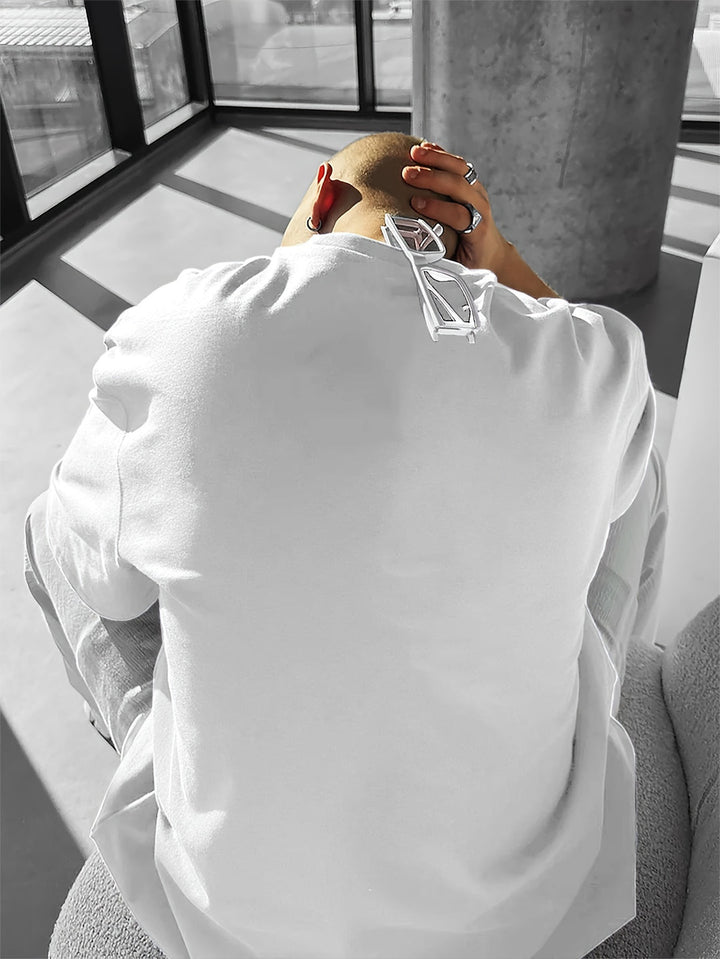 Heren T-shirt | Losse pasvorm met rozenprint