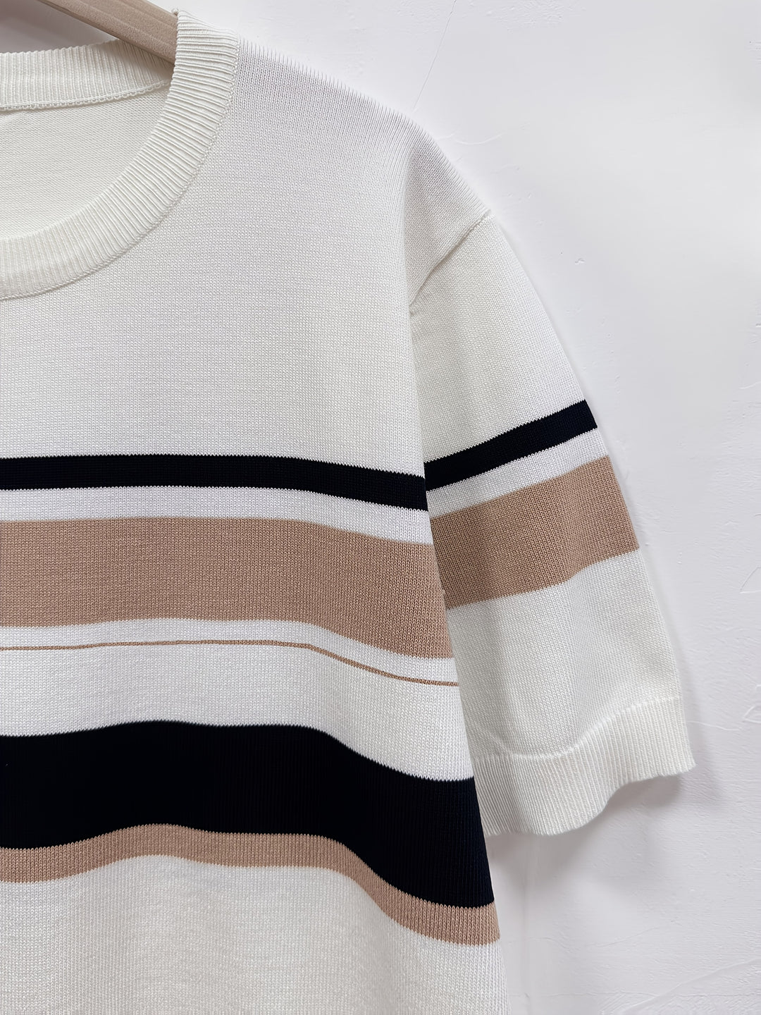 Dwayn | Heren gebreid shirt met strepen