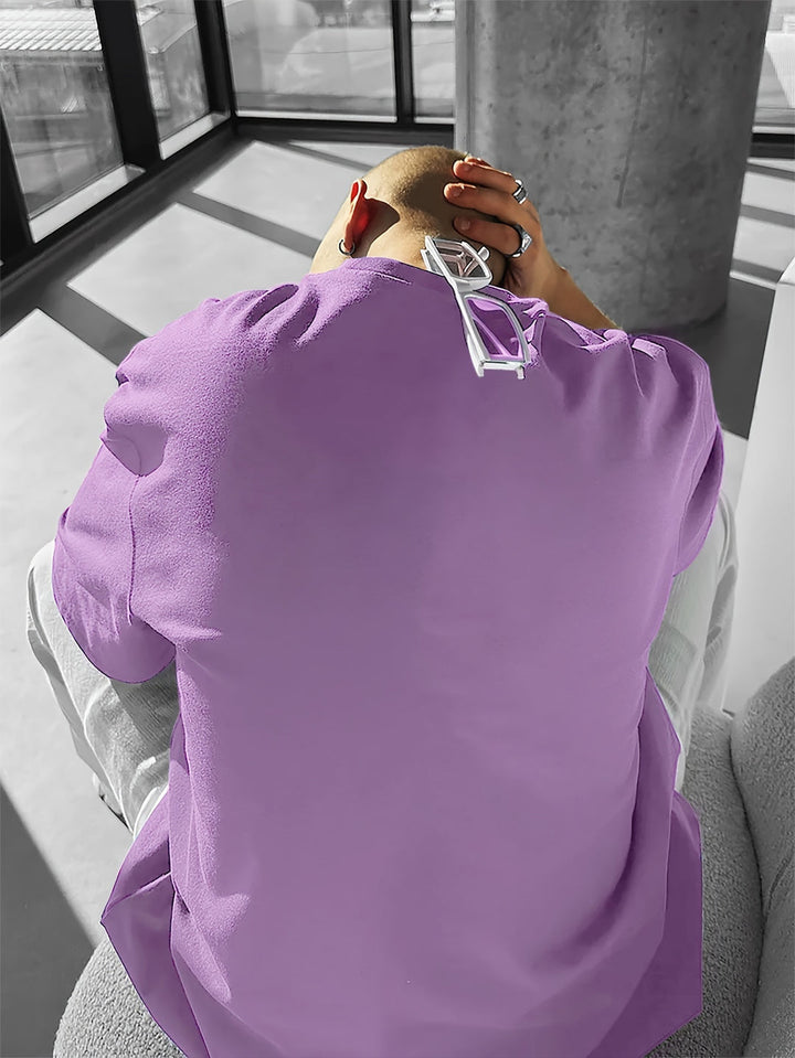 Heren T-shirt | Losse pasvorm met rozenprint