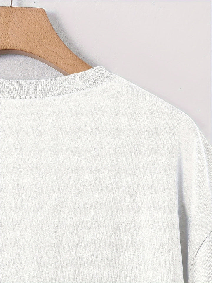 Heren T-shirt | Losse pasvorm met rozenprint