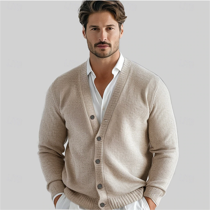 Liam | Gebreid vest met knoopsluiting voor heren