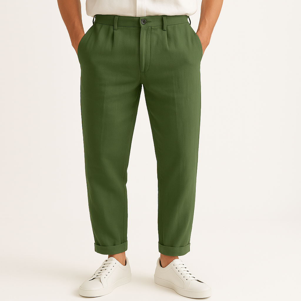 LinoStep | Rechte linnen broek voor de zomer