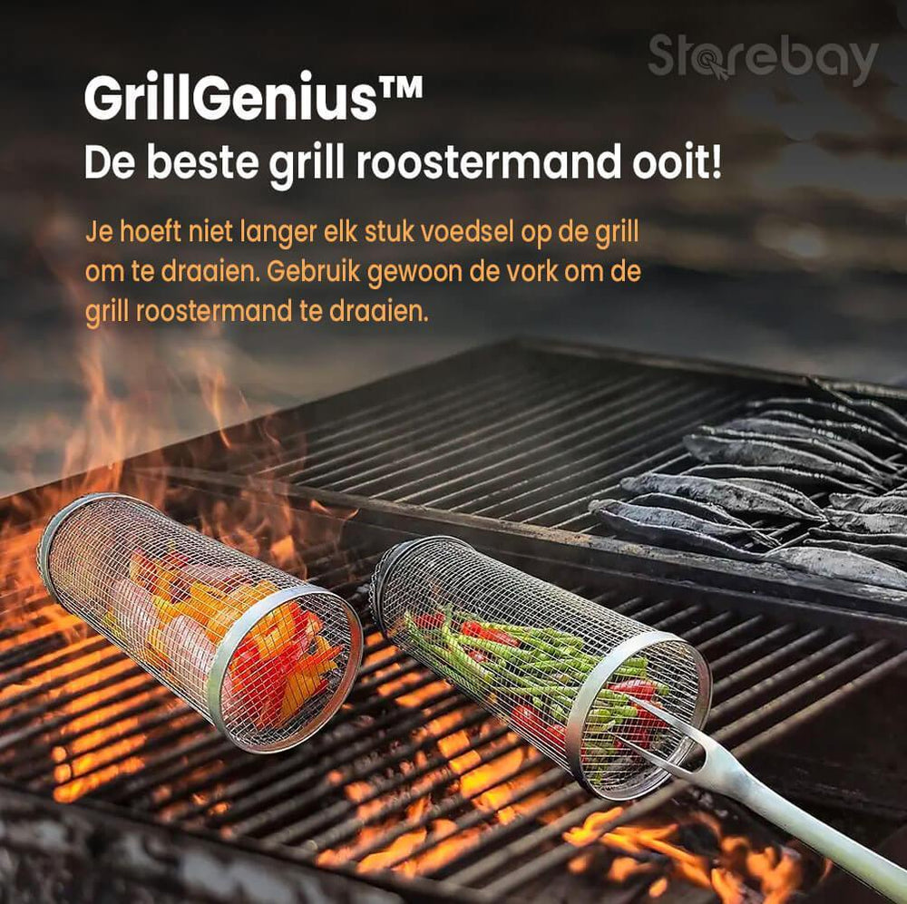 GrillGenius™ Barbecue roostermand - Storebay.nl