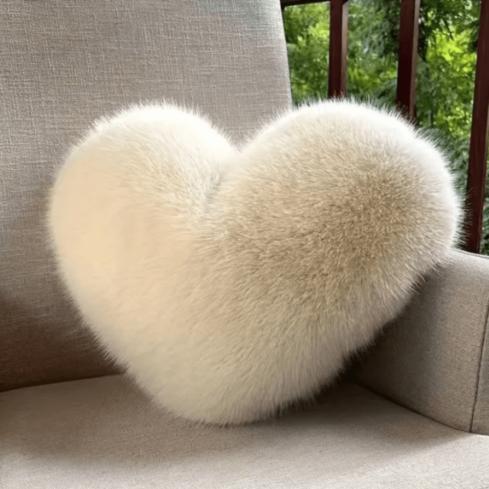 HeartLuxe | Zacht pluche hartvormig sierkussen - Storebay.nl