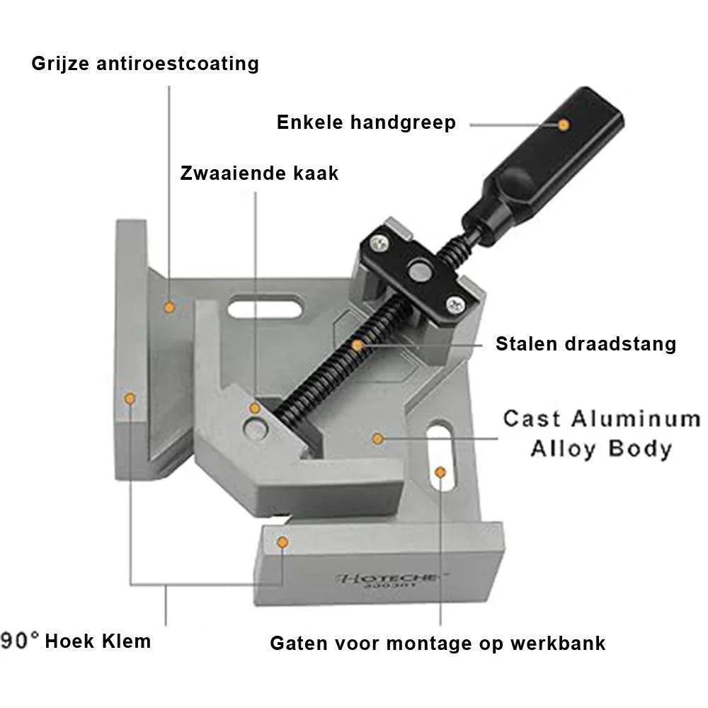 Hoek Klem Gereedschap | Voor nauwkeurige en eenvoudige montage - Storebay.nl