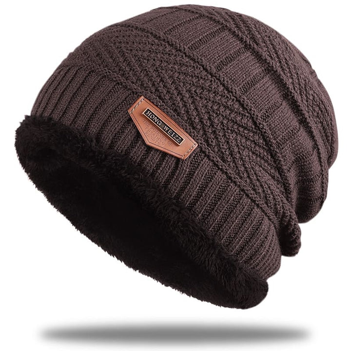 Gebreide Beanie | Unisex warme katoenen muts met warme binnenvoering